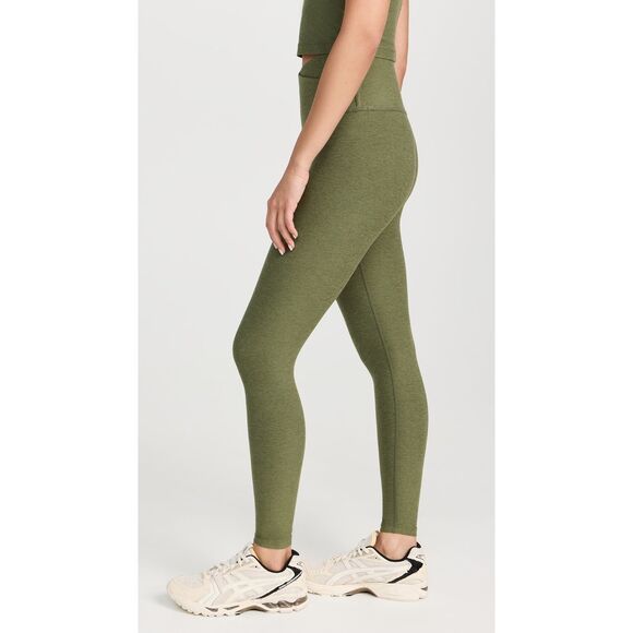 Beyond Yoga Spacedye Caught In The Midi Moss Green Leggings - Picture 2 of 6